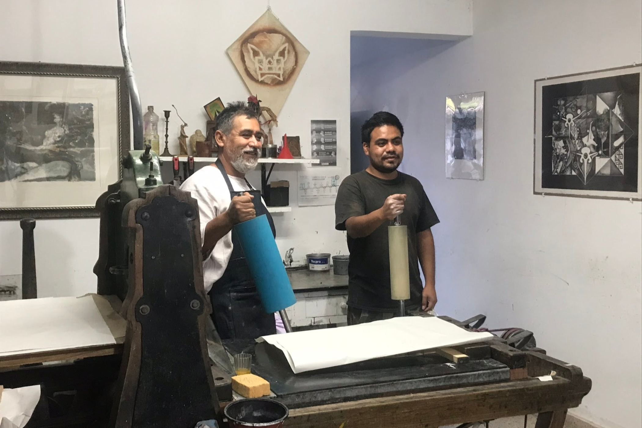 Un Corazon Abierto (An Open Heart), Master Printer, Maestro Abraham Torres, Oaxaca, Mexico