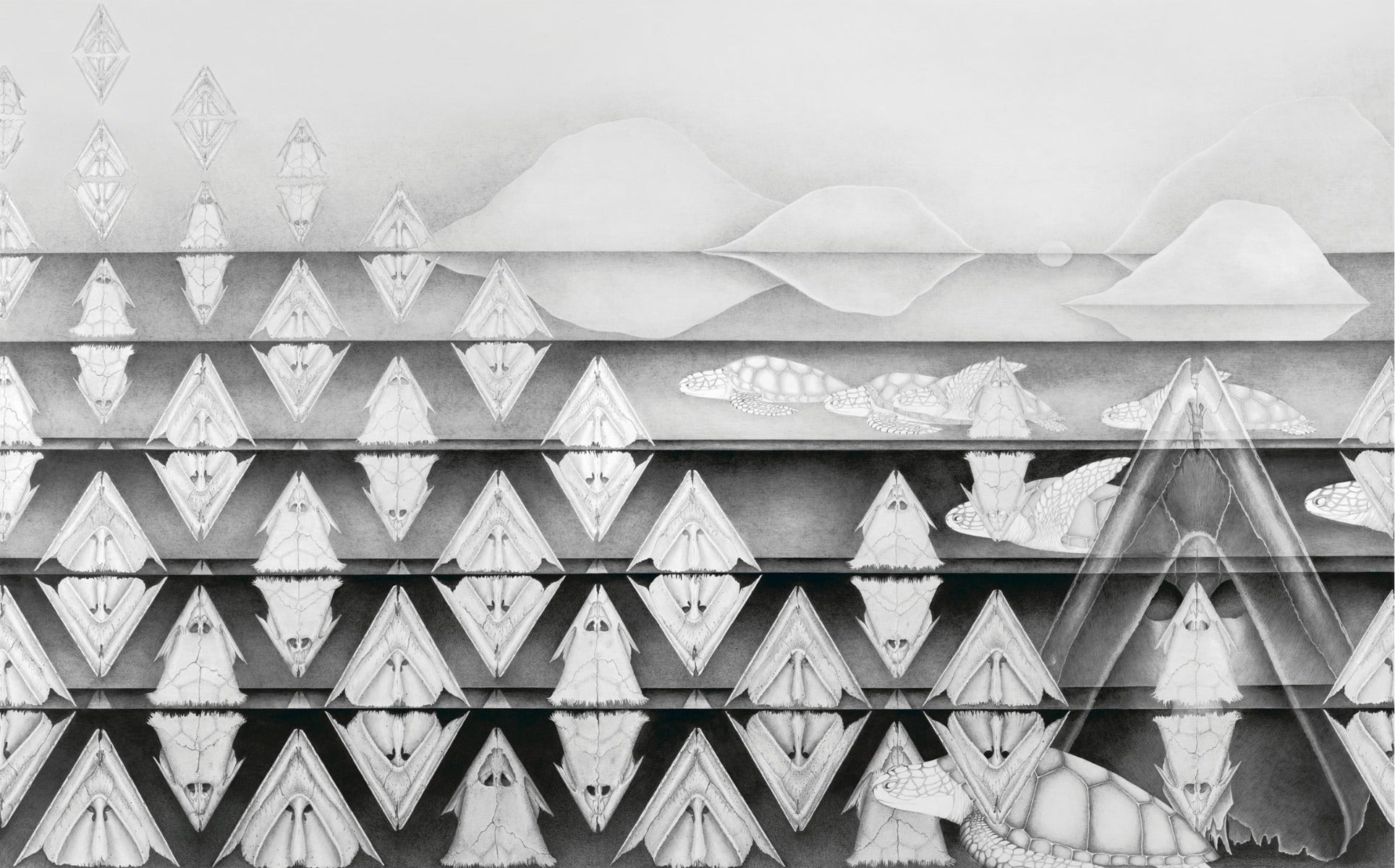 New Prints Collection: Baja Passage, mixed media on paper