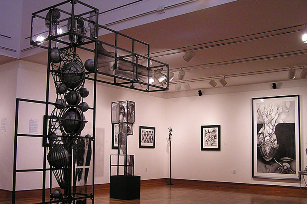 The Poet,  Synergy Exhibition: Julia D'ARCY, drawings, and Nils Krueger, sculpture.  LH Horton Jr. Gallery
