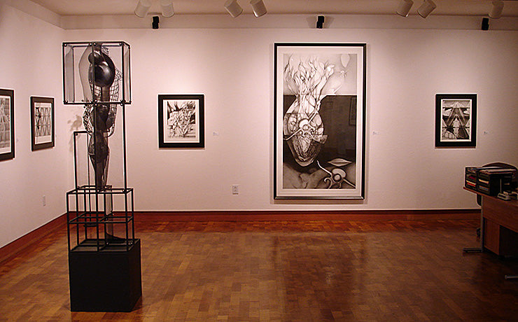 The Poet,  Synergy Exhibition: Julia D'ARCY, drawings, and Nils Krueger, sculpture.  LH Horton Jr. Gallery